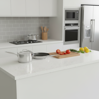 Surface solide en acrylique de pierre artificielle de haute qualité, épaisseur 6 mm-30 mm, pour comptoirs de cuisine