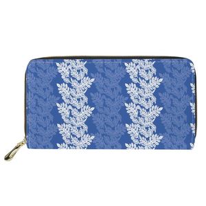 High Quality Pu Zipper Long <strong>Wallet</strong> Custom Hawaiian Fashion Hawaiian Breadfruit Full Print Waterproof Women's Polyester <strong>Wallet</strong> - Product Image 2