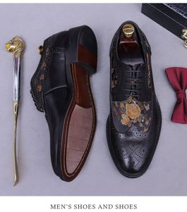 ASTON M.JAZZ – Nouveauté de luxe pour hommes et femmes, chaussures de bureau en cuir haut de gamme à lacets et bout carré, style tatoué, par le créateur de la marque - Product Image 2