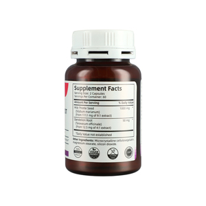 Fabricante de Suplementos Nutracéuticos de Cardo Mariano y Raíz de Diente de León para el Apoyo Hepático y Antioxidante, 120 Cápsulas de Cardo Mariano - Product Image 2