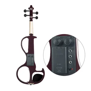 Kích Thước Đầy Đủ 4/4 Song Song Điện Violin Basswood Fiddle Nhạc Cụ Có Dây Trường Hợp Phụ Kiện Cáp Âm Thanh Cho Người Mới Bắt Đầu - Product Image 5