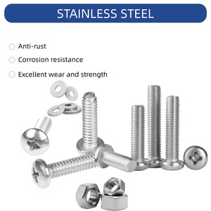 1920pcs 304 Stainless Steel Screw Nut Set Phillips Pan Countersunk Head Boxed Craft Supplies - Product Image 5