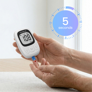 <span class=keywords><strong>Appareil</strong></span> de mesure de la <span class=keywords><strong>glycémie</strong></span> pour usage domestique, dispositif médical avec temps de test de 5 secondes, certifié CE Classe II pour les soins du diabète - Product Image 1