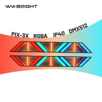 Luces de Escenario LED DMX512 IP de Aluminio, Coloridas, Retro, Matriz de 3x50W RGBA Ra90 8500 Lúmenes para Parques Temáticos, DJ y Conciertos