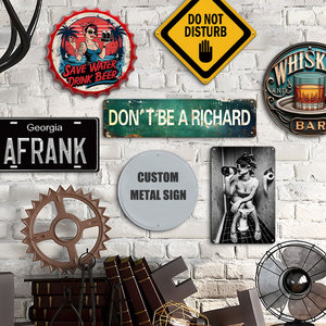 Fabrication professionnelle de panneaux métalliques personnalisés OEM, enseigne en métal rétro, panneau en métal rétro, décoration murale vintage - Product Image 2