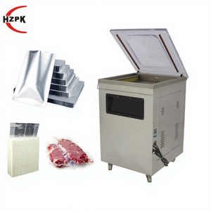 Machine d'emballage sous vide verticale Hzpk DZ-500 à chambre unique pour sacs de riz, de café et de produits alimentaires, idéale pour la viande - Product Image 1