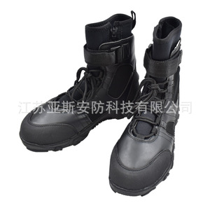 Botas de rescate acuático de caña alta, doble capa, impermeables, duraderas, para protección contra incendios y rescate, de cuero, para exteriores. - Product Image 3