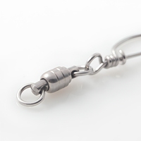 Bearing Swivel + Competition Pin Figure-Eight Swivel + Swivel Hook Aksesoris Pancing Konektor Perlengkapan Model WLL