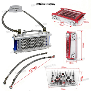 Kit de refroidissement d'huile pour <span class=keywords><strong>radiateur</strong></span> de moto Monkey Bike <span class=keywords><strong>50cc</strong></span> 70cc 90cc 100cc 110cc 125cc 140cc - Product Image 4