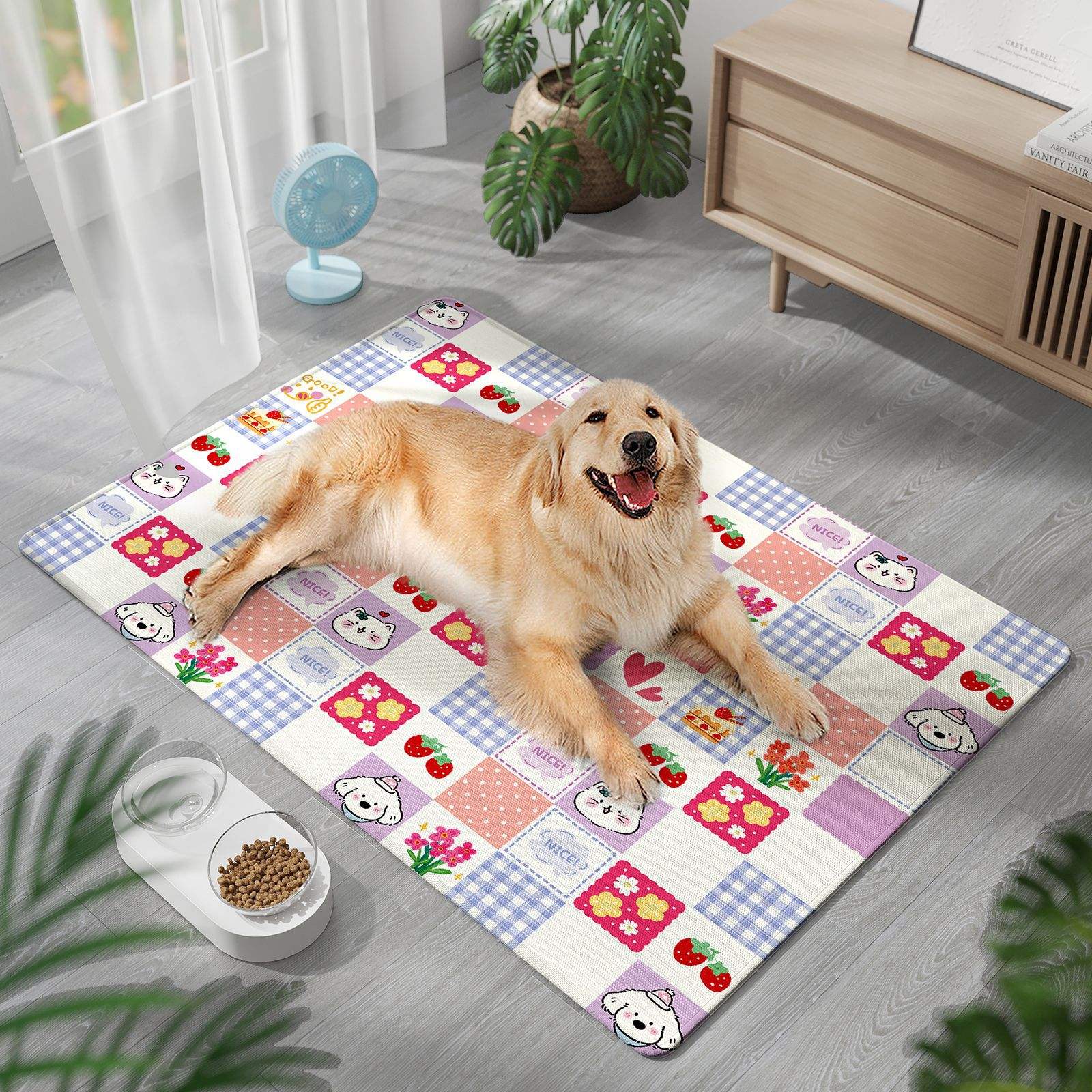 Tapis Rafraîchissant en Soie Glacée pour Animaux - Aire de Jeu pour Animaux