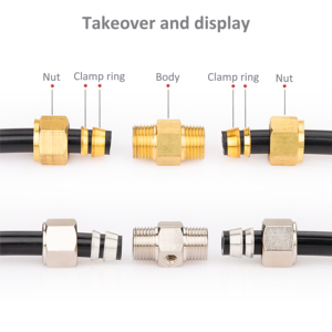 304 SS Thép Không Gỉ Áp Lực Cao Phun Ống 3/8 Ống Phù Hợp Atomizing Đầu Nối Vòi Phun Làm Sạch Bộ Phận Thiết Bị - Product Image 4