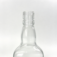Bouteille de vin en verre ronde vide de 1000 ml, récipient en verre transparent à col long, bouteille de boisson en verre pour l'emballage en gros des usines de vin
