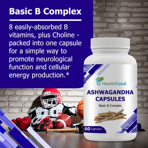 Cápsulas de Ashwagandha más populares con colina y vitaminas del grupo B para el apoyo del estado de ánimo y el estrés, con BioPerine para la absorción - Product Image 6