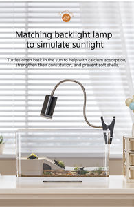 नई दृश्यों कछुए कछुए टैंक घर छोटे और मध्यम आकार के एक्वेरियम पारिस्थितिक मछली टैंक लिविंग रूम डेस्कटॉप ब्राजीलियन कछुए विशेष - Product Image 4