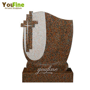 高い白い大理石の彫刻の赤ちゃんの天使の墓石 - Product Image 5