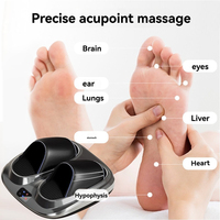 Masseur de pieds électrique Zhipin avec télécommande sans fil, fonction de minuterie, vibration Shiatsu, soulagement de la fasciite plantaire - Nouveau design