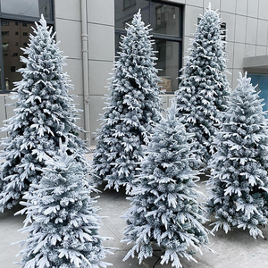 Sapin de Noël blanc artificiel en PE avec neige artificielle, décorations de Noël pour intérieur et extérieur, décorations de Noël - Product Image 6