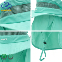 Sombrero de sol Legionnaire BAE SHIOW con ala ancha, solapa para el cuello, protección solar UPF, ventilación de malla, para pesca y senderismo al aire libre, con correa para la barbilla