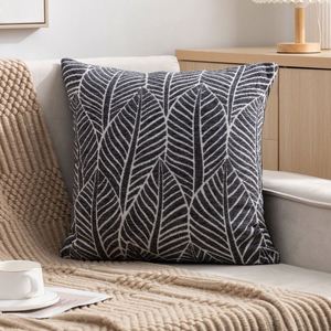 Housse de coussin rétro en chenille douce pour dossier de lit et coussin lombaire - Articles promotionnels pour fêtes sans garniture - Product Image 2