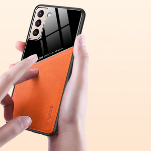 <span class=keywords><strong>Funda</strong></span> de lujo para lente de cámara, protector de piel sintética, híbrida trasera, magnética, para <span class=keywords><strong>Samsung</strong></span> Galaxy S21, S22, A52, A13 - Product Image 3