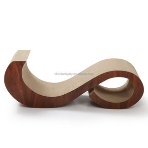 Luxo Natural Lounge <span class=keywords><strong>Scratcher</strong></span> para Gatos Reciclado Papelão Ondulado com Sisal Clássico Estilo Clássico Embalagem Da Caixa - Product Image 4