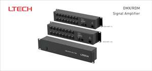 Pour amplificateur de signal d'éclairage de scène LTECH 16 voies DMX/RDM gradateur et distributeur XLR 5 broches - Product Image 2