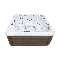 EASESPAS Bain à remous en acrylique Aristech avec jets de massage à air Baignoire à remous pour 5 personnes