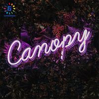 Enseigne au néon avec logo d'entreprise personnalisé et conception de diode électroluminescente à impression UV pour salon de coiffure et magasin de fleurs pour voitures et hôpitaux
