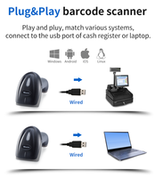 Escáneres Omnidireccionales de Códigos QR 1D con Cable para Android, Módulo en Venta, Mini Escáner de Códigos de Barras Portátil Integrado en PDA