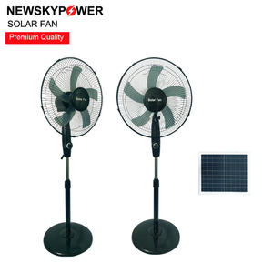 Batería recargable DC refrigeración energía solar 16 pulgadas ventiladores de soporte con CE para el hogar sótano piso interior pedetal al aire libre - Product Image 5