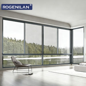 Fenêtre coulissante en aluminium à double vitrage ROGENILAN AS2047, résistante au vent, à économie d'énergie, avec verre trempé pour l'extérieur - Product Image 6