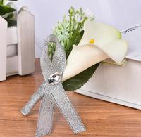 Nouveau design artificiel PU Calla Lily mariage Corsage boutonnière hommes fleur mariée et demoiselle d'honneur broche pour mariage