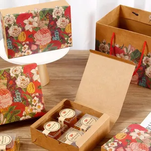 Großhandel Vintage-Design 4/6 Eierblumen-Krisp-Verpackungskartons Gebäck-Keksverpackungskartons