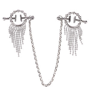 QKKQ Bondage BDSM pinzas para pezones cadenas triples masajeador pinzas para pecho juguete sexual esclavo SM juego Labia clítoris Clips para mujer y hombre - Product Image 6