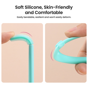 Brosse applicatrice multifonctionnelle en silicone pour cils et maquillage des yeux - Product Image 5