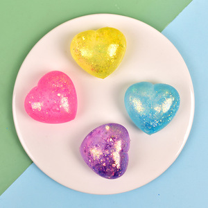 Hot Sell Maltose Heart Shape <b>Squeeze</b> Play Valentine's Day Heart Shape <b>Squeeze</b> <b>Ball</b> Release <b>Ball</b> Slow Rebound Stress Relief Toy - Product Image 4