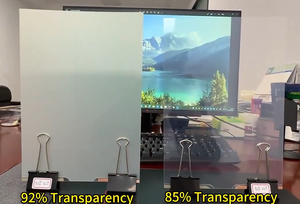 <span class=keywords><strong>Film</strong></span> intelligent PDLC noir personnalisable Gaoming en gros, <span class=keywords><strong>film</strong></span> décoratif moderne à teinte électrique avec fonction auto-adhésive - Product Image 2