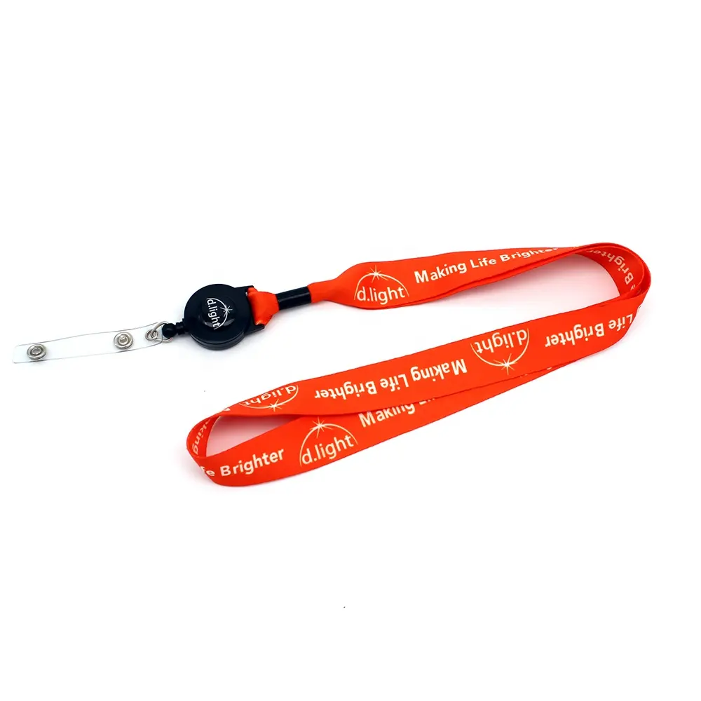 Thick Promotional Lanyards Custom Branded Polyester Logo Slogan Graphic Pattern Key Chain Hook Lanyard