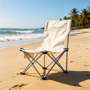 Chaise de plage pliante d'extérieur personnalisée avec logo CCH, chaise de pêche portable, chaise de loisirs - Product Image 1