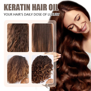 Ventes chaudes 100 ml Traitement naturel biologique du cuir chevelu Réparer les cheveux abîmés Huile capillaire à la kératine - Product Image 6