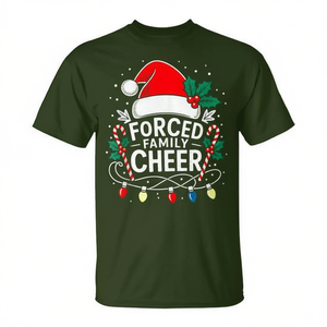 Camiseta navideña Forced Family Cheer para adultos, unisex, talla Xl - Product Image 2