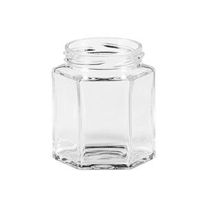 Pot en verre hexagonal sans couvercle, lot de 24, bouteille de stockage pour la conservation des aliments - Product Image 1