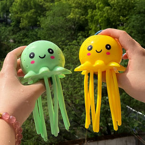 Jouet interactif pieuvre à presser pour l'extérieur, idéal pour la plage et les jeux aquatiques, pour parents et enfants, simulation anti-stress, fabriqué en TPR - Product Image 4