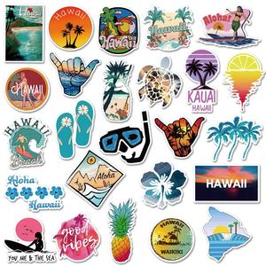 50Pcs Hawaii Summer Holiday <strong>Surfing</strong> Travel <strong>Stickers</strong> for Outdoor Tourism Graffiti Decor Luggage Laptop <strong>Sticker</strong> Label - Product Image 2