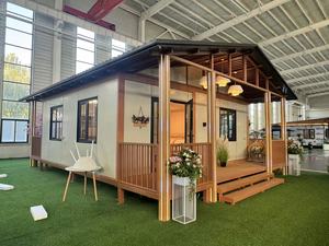 Casa Contenedor Expandible Moderna con Porche de Madera, Mini Casa Prefabricada, Cabañ<span class=keywords><strong>a</strong></span> de Jardín para Vivir al Aire Libre, Casa de Vacaciones, Oficina en Casa - Product Image 3