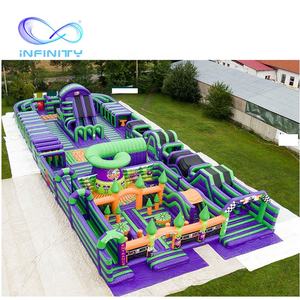 Percorso a Ostacoli Gonfiabile Pazzo da 5 km, Gioco di Ostacoli Gonfiabile, Labirinto Gonfiabile in Vendita - Product Image 1