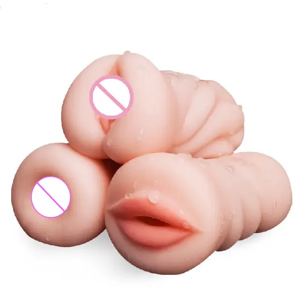 New Sex Masturbator 3D Realistic Deep Throat Men Silicone Artificial Vagina Mouth Anal Erotic Sex Toys for Men Adult Shop