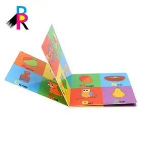 Libro de tablero personalizado de buena calidad para niños, libro de alfabeto inclinado para bebés