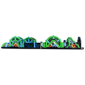 Pista <span class=keywords><strong>de</strong></span> Obstáculos Inflable Mecánica Grande <span class=keywords><strong>de</strong></span> 99 Pies, Certificada EN14960, PVC <span class=keywords><strong>de</strong></span> 0.55mm, para Deportes, Carnaval, Team Building y Actividades al Aire Libre - Product Image 1
