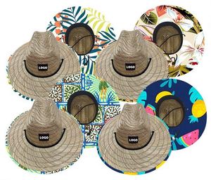 Chapeau de pêche en paille classique de haute qualité avec logo personnalisé - Product Image 4